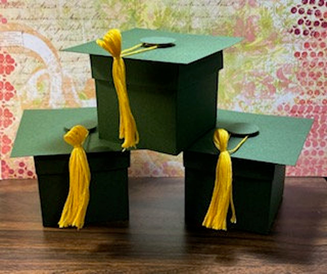 Party Favor Boxes - Square Graduation Cap - 12 - Etsy