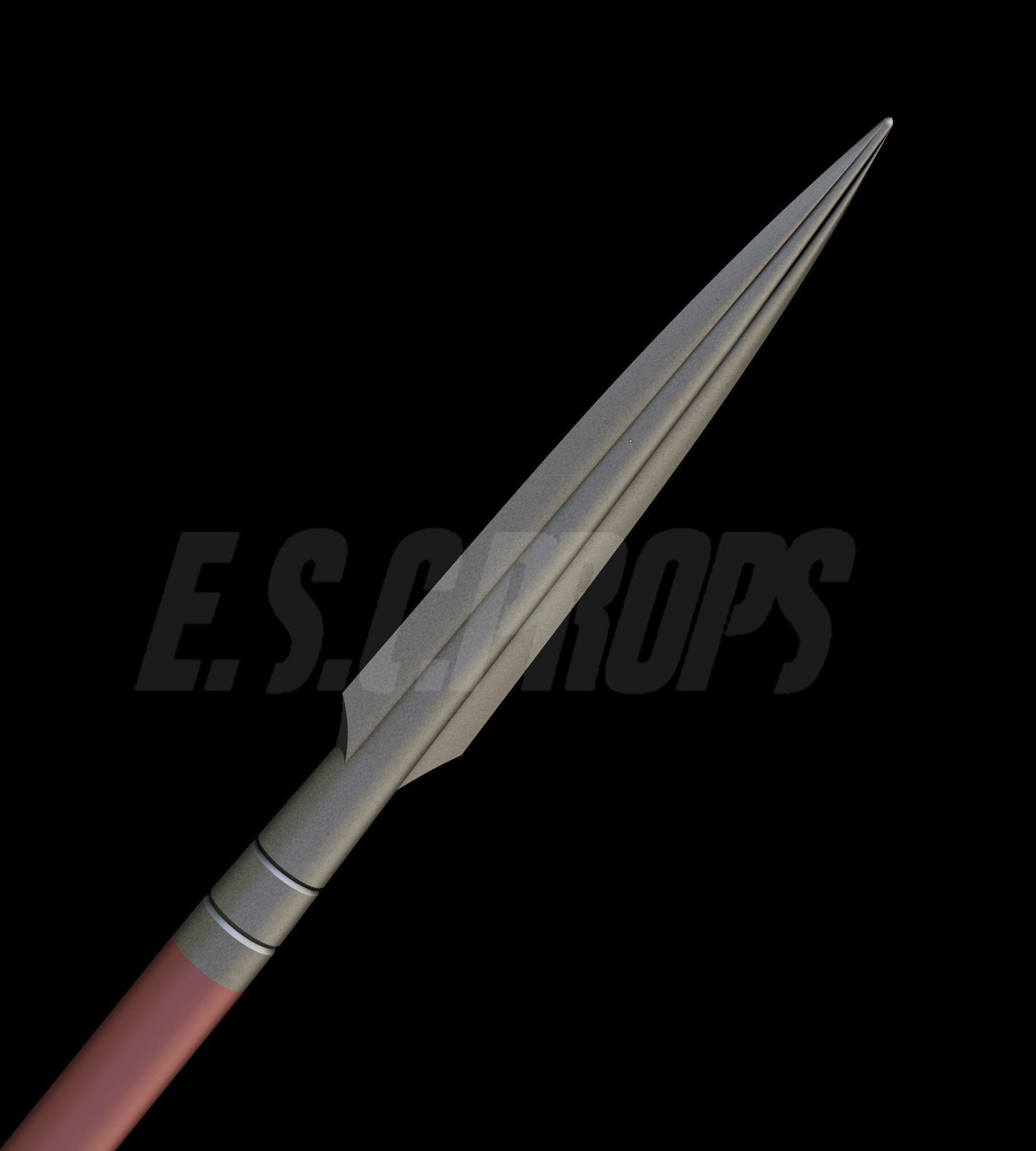 Mandalorian Beskar Spear Tip 3Dmodel Etsy