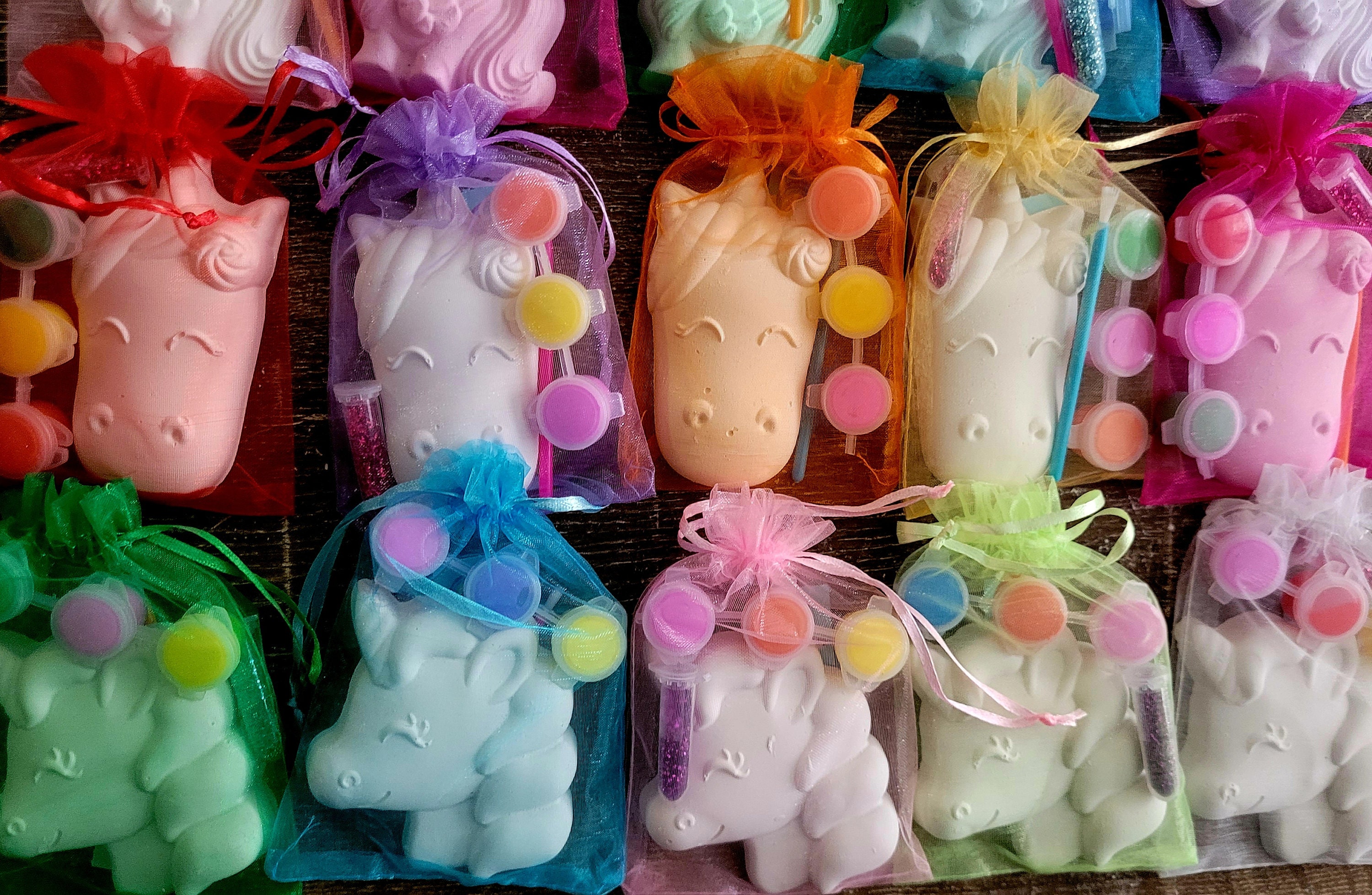 4 Designs of Unicorn Plaster Painting Kit for Girl Animal Paint Your