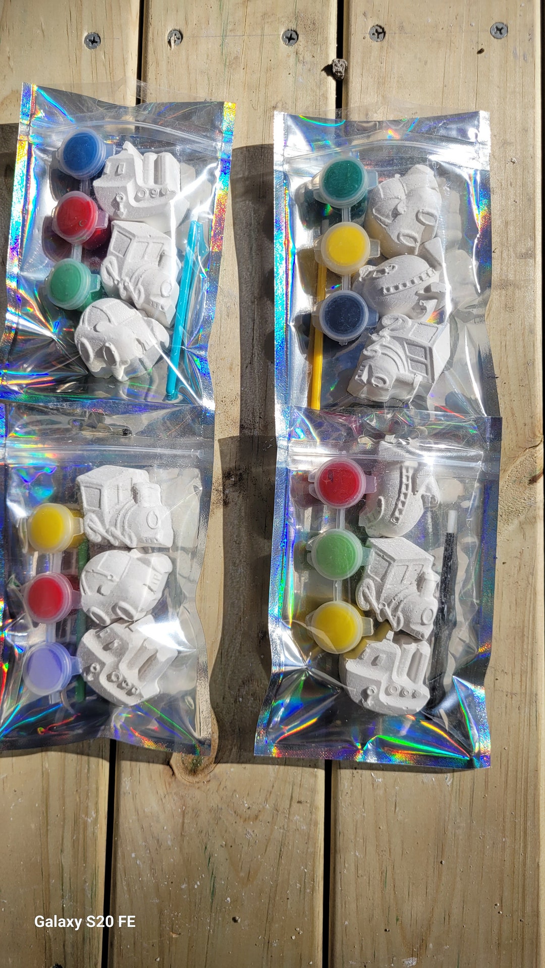 Mini Plaster Painting Kit: Vehicle Party Favors - Etsy