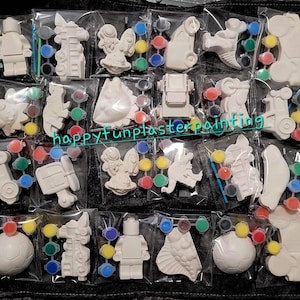 DIY Plaster Painting Kit: Boy Party Favors, School Gifts