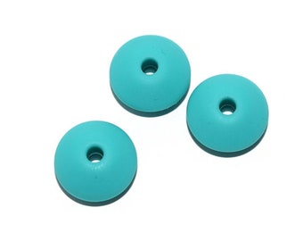 10, 20, 50 round beads / duck green food silicone lens 10mm manufacture rattle / baby nipple attachment - CE standards