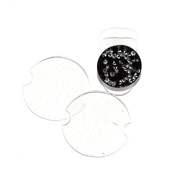 20, 50 ou 100 Présentoir disque en plastique pour bague transparent  38mm