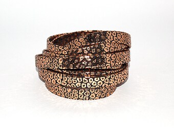 1 m cord strap of split leather 10 x 2 mm tortoise shell vinyl blueyellowBurgundypurple