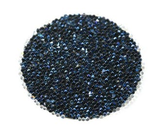 Palet Crystal fabric 15 ou 24 mm en cristal Swarovski crystal  moonlight (bleu foncé)   et microbilles  - Ref: 649 / 649-1