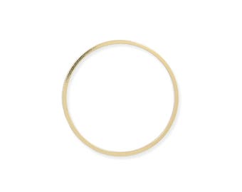 10, 20 or 50 Round (disc) empty gold metal (yellow gold) 10mm - 15mm - 20mm - 25 mm - 38mm empty end (bead, connector, pendant, charm)