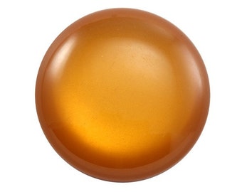 5, 10 ou 20 cabochon rond Polaris 12 mm / 24mm safran (orange / cuivré)