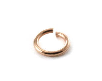 50 - 100 - 200 -  500 ou 1000  Anneaux de jonction métal rose gold or rose  3 - 4 - 5 - 6 - 7 - 8 - 9 mm (solide et résistant)