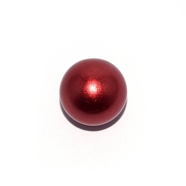 Boule / bille musicale 16 mm rouge foncé métallisé   pour bola de grossesse