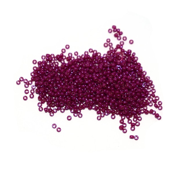 30, 50 or 100 g Miyuki seed beads 15/0 opaque luster fuchsia (glossy fuchsia pink) 11-1465L