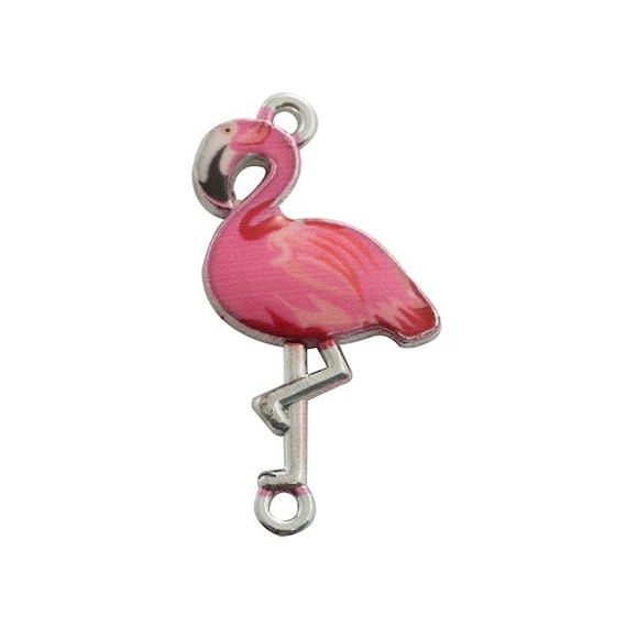 5 of flamingo roze connector geëmailleerd roze | Etsy België