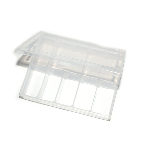 1, 5 or 10 Adjustable Transparent Storage Box 10 Compartments 133x100x27 Mm  ideal for Storing Beads, Buttons, Fishing, Etc. 