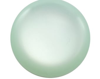 5, 10 ou 20 cabochon rond Polaris 12 mm / 24mm vert clair