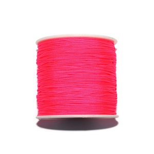 Fluorescent Pink Thread, Embroidery Thread, Sewing Thread, Scrapbooking, Pink  Thread, Pink Nylon Thread, 0.8mm, X 10 Meters G1748 