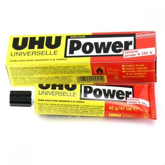 1, 5 ou 10 Colle UHU power contact universelle multi-materiaux colle extra  forte résistant à la chaleur, idéal pour bricolage, bijoux etc. -   France