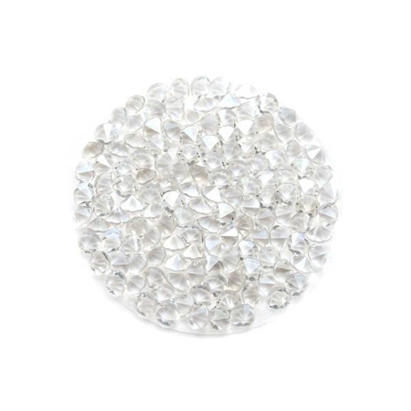 Palet / Round Crystal Rock Badge 15, 24, 30 mm en cristal transparente de Swarovski ( ab)