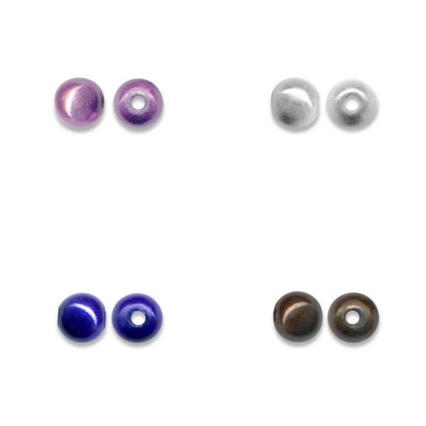 100, 250 o 500 cuentas acrílicas mágicas de 4 mm de amatista (púrpura / púrpura), plata, azul marino o chocolate (marrón / marrón)