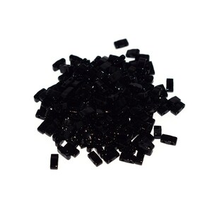 5 - 10 or 20 g Miyuki Half Tila 5g Miyuki Half Tila Opaque black HTL-401 (black opaque) (5x2.3x1.9 mm) (half tilas)