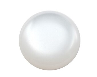 5, 10 ou 20 cabochon rond Polaris 12 mm / 24mm blanc