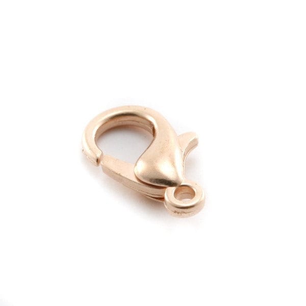 10 , 50 ou 100  mousquetons rose gold en cuivre (or rose) 10x6 mm - Ref: 2772