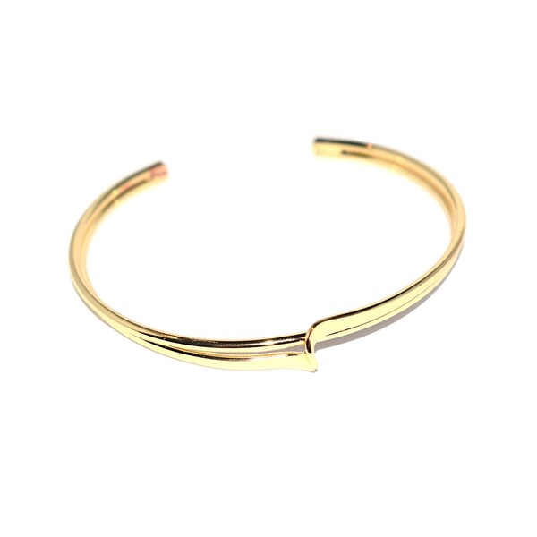 1, 5 or 10 Bracelet fine twisted gold or silver 17.5cm