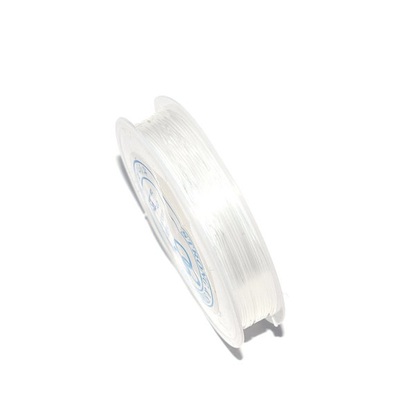 Bobine 20 , 50  ou 100 mètres fil nylon élastique transparent 0.4mm -  0.6mm - 0,5mm ou 0,8mm