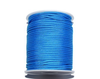 10, 20 oder 50 m (Meter) Paracord 2,5 mm blau (Kletter-/Überlebensseil)