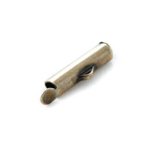 10 , 20 ou 50 embout tube pour tissage perles 16x4mm idéal pour miyuki delica argenté, bronze ou rose gold or rose image 3