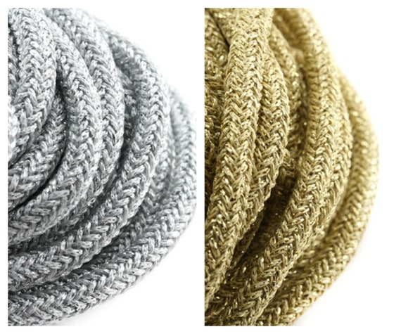 5, 10 or 20 M meters Paracord 5 Mm Silver, Golden climbing
