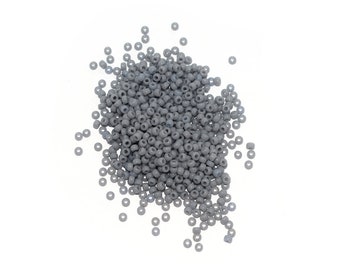 20 , 50 or 100 g of rockery miyuki 11/0 Seed Beads 11/0 gray opaque 11-498 (grey)