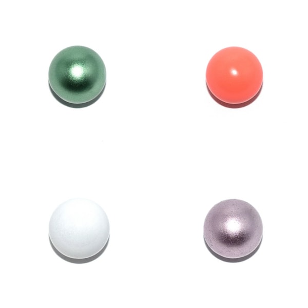 Boule / bille musicale 16 mm blanc, orange fluo, rose ou vert métallisé   pour bola de grossesse