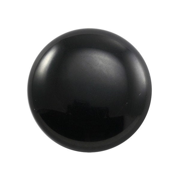 5, 10 or 20 round cabochon Polaris 12 mm / 24mm black