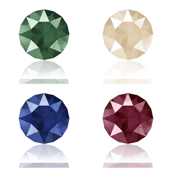 5, 10 or 20 Strass - Swarovski SS39 crystal stone (1088) 8 mm - royal blue (blue), green (green), red (red, ivory (ivory)