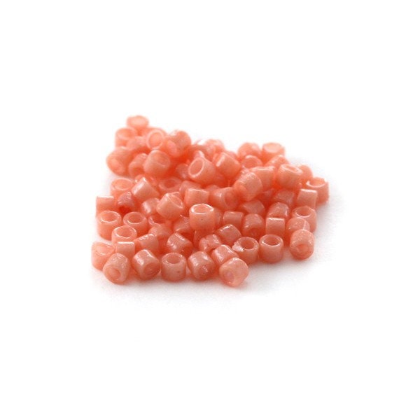 5, 10 or 20 g Delica beads Miyuki 11/0 Duracoat dark salmon (coral / dark salmon) DB-2112 (DB2112)