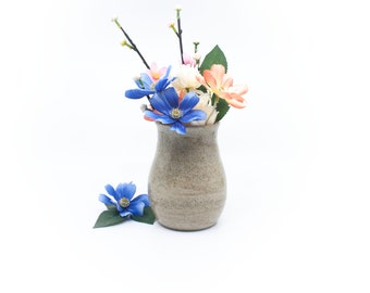 Speckled Vase, handmade ceramic pottery vase, stoneware clay flower holder, unique gift idea