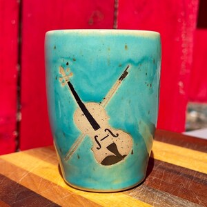 Fiddle Mug, Appalachian Pottery