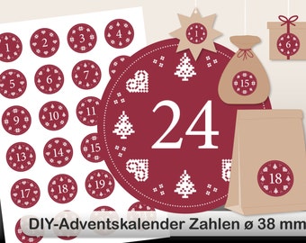 DIY Advent Calendar norwegian digital sheet