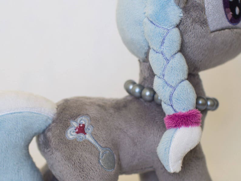 Plush Silver Spoon Stuffed Toy Custom Pony Made to Order