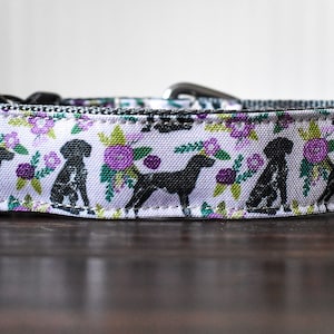 Purple Dog Collar, Floral Dog Collar, Dog Collar Purple, Hunting Dog, Bird Dog, GSP, German Shorthaired Pointer, Dog Collar Flowers, Collar,