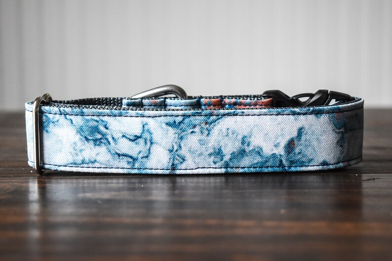 Marble Dog Collar Blue Dog Collar Male Dog Collar Boy Dog Etsy