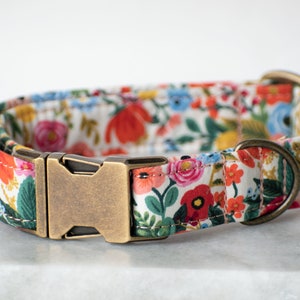 Dog Collar, Floral Dog Collar, Flower Dog Collar, Dog Collar with flowers, Dog Collar Floral,Girl Dog Collar,Rifle Paper Co,Girly Dog Collar image 2