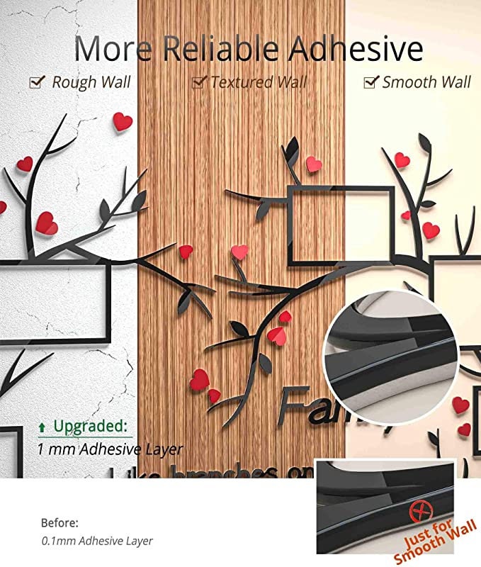 Generic Wall Stickers 3D Acrylic Family Po Frame For Baby Living @ Best  Price Online