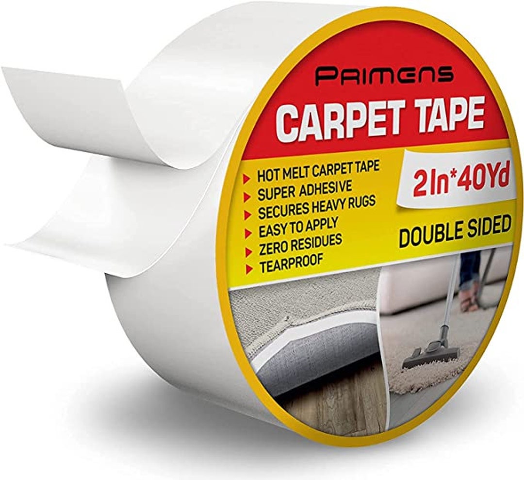 Grippy Carpet Tape 2 x 30 Yards Double Sided Strong Adhesive Area Rug  Multipur