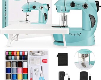 Portable Mini Hand Sewing Machine Quick Handy Stitch Sew Needlework Cordless  Clothes Fabrics Household Electric Sewing Machine DYI 