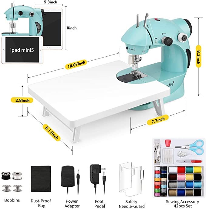 Portable Mini Stitch Manual Sewing Machine Simple Operation Handheld Tool  for Home Travel Household DIY Sewing Craft 