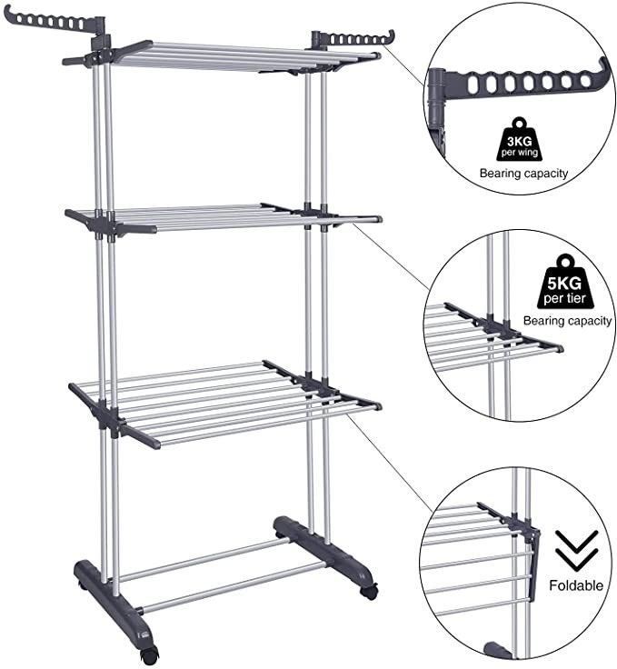 4 tier online drying rack