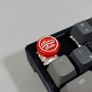 Nuka Cola Artisan Keycap. Custom Cherry MX Keycap. Nuka Cola Keycap. Nuka Resin Keycap. Gift for Boyfriend. Gamer Gifts for him. Geeky Gift