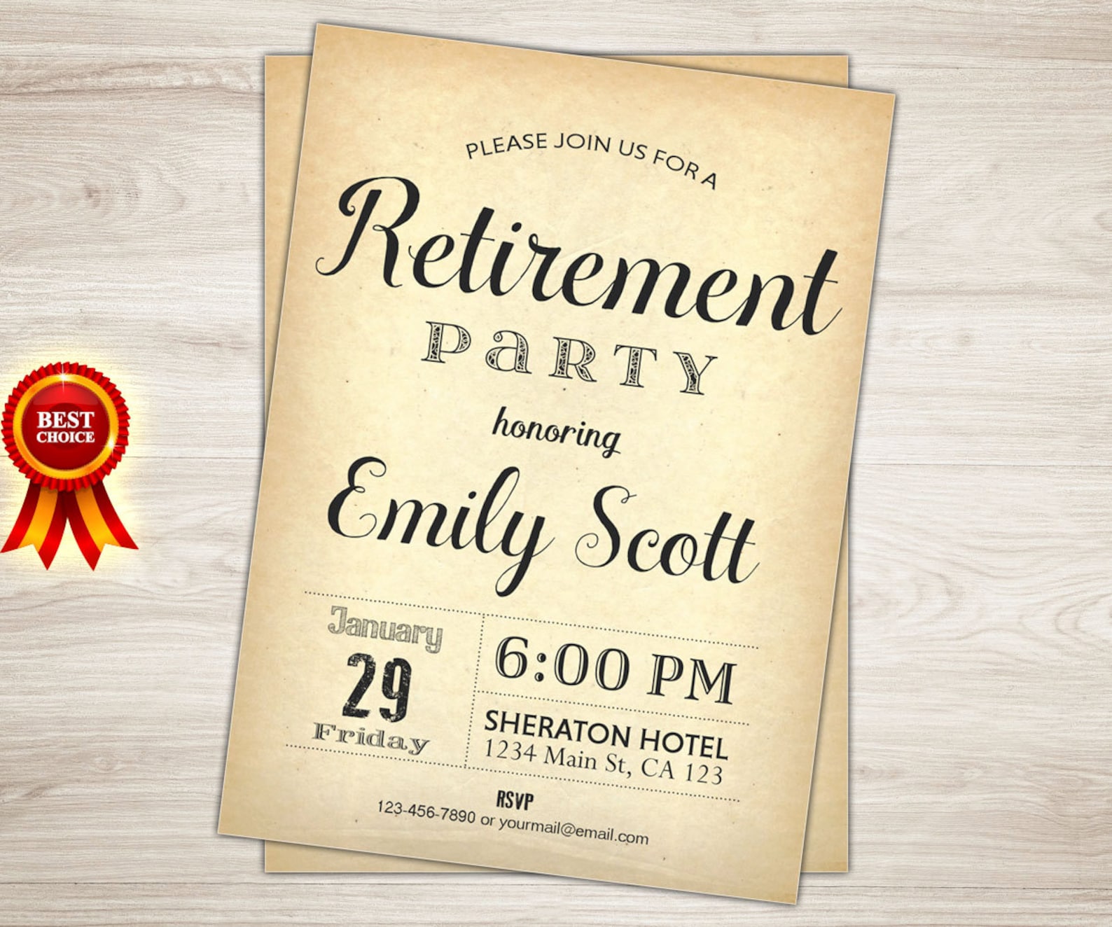 Retirement Invitation. Retirement Party Invitation. Retirement | Etsy