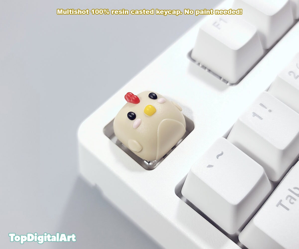 Stardew Valley Chicken Keycap. Stardew Chicken Artisan Keycap. Cute ...
