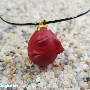 Behelit Necklace. Crimson Behelit. Egg of the King Pendant. Berserk Beherit Necklace. Griffith Cosplay. Berserk Necklace Gift. Band of Hawk